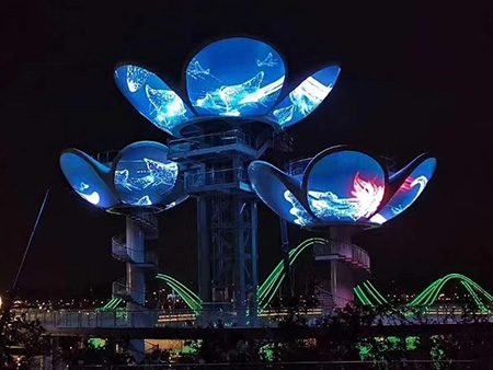 花瓣屏工程案例